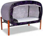 Bed Tent Twin Bed Canopy Portable Dream Tent for Adult Indoor Sleeping Tents with 2 Doors Breathable Private Space Tents, Starry Constellation