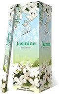 Flute Jasmine Premium Incense Sticks | 9" Inch Agarbatti Sticks with 40 Mins Burning time | Soothing Jasmine Fragrance for Emotional Comfort | 8 Sticks/Pack, 25 Packs/Box, 200 Sticks/Box