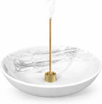 Incense Holder for Sticks Round Insence Bowl Minimalist Plate 6.2 ” Width