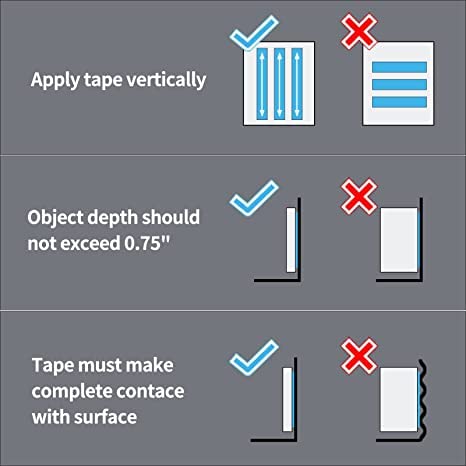 Art3d Nano Double-Sided Adhesive Tape, Multipurpose Tape for Carpet Mats/Paste Items/Photos Frames/Craft Wall Mounting