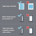 Art3d Nano Double-Sided Adhesive Tape, Multipurpose Tape for Carpet Mats/Paste Items/Photos Frames/Craft Wall Mounting