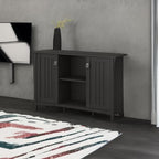 Bush Home Salinas Accent Storage Cabinet with Doors in Vintage Black