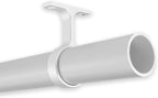 B&B Hardware Round Wardrobe Closet Rod Kit 33 mm Thick Anodized Aluminum - Polish Chrome - 12 To 89 Inches Long