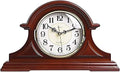 Silent Battery Operated Mantel Clock - Elegant Decorative Timepiece for Living Room, Office, Kitchen, and Shelf Idea for Home Décor