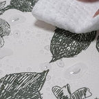 Drawers Liner Contact Paper for Dresser Peel and Stick Wallpaper Sketched Design 15.7x1000in Self Adhesive Removable Green Maroon Rose Floral Butterfly Vintage Cabinet Shelf Renter Friendly