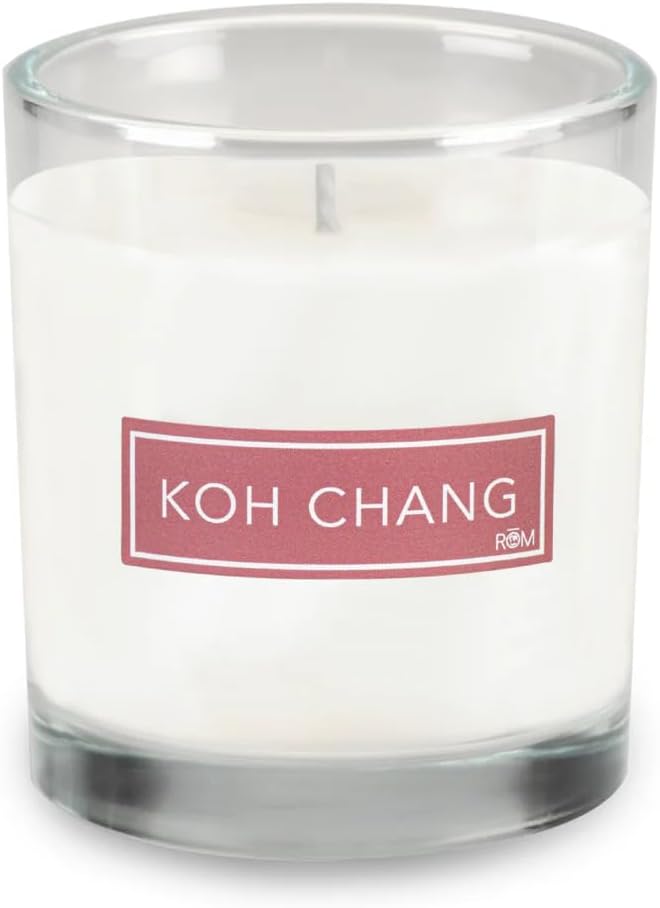 RŌM Luxury Scented Candles for Home, KOH Chang - Soy Wax 9oz, Jar Soy Candles for Home Scented Aromatherapy, Christmas Gift for Women, 60 Hours Burn Time