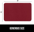 GORILLA GRIP Memory Foam Bath Mat, Soft Absorbent Velvet Bathroom Mats, Durable Dots on Underside, Machine Washable Bathmat, Carpet Rug Room Decor for Shower Tub Floor RV, 30x20 Rugs, Burgundy