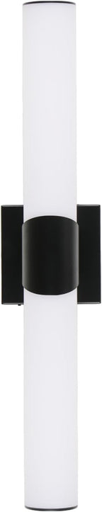 Modern Wall Sconce 22 Inch Black Bathroom Sconces Led Wall Lights with Acrylic Shade Hardwired Long Vanity Lighting Fixtures Over Mirror for Bedroom Living Room Hallway
