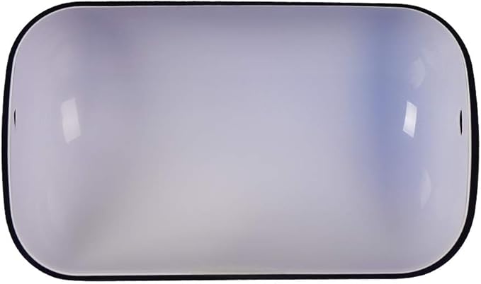 FIRVRE Blue Glass Bankers Lamp Shade Replacement Cover Lamp Shades for Table Lamps Desk Lamp Blue Glass Cover("8.85 IN " L "5.11 IN" W "2.95 IN" H)