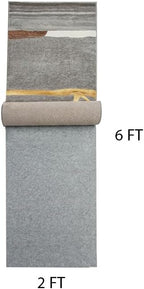 Resare Non Slip Rug Pad Gripper Extra Thick Dual Surface Felt Under Rug for Area Rugs and Hardwood Floors,Super Cushioned Non Skid Carpet Padding - 2x6 Feet 1/4" Double-Sided Non Slip
