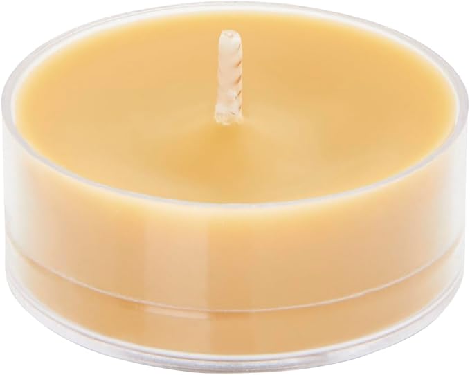 PartyLite Set of 12 Tea Lights Candles, Cedar Patchouli Scent, Aromatherapy Scented Candles Gift Set, Up to 4 to 6 Hours Burn Time
