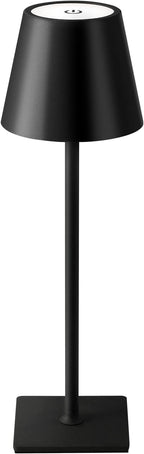 KDG Cordless Table Lamp, Portable LED Desk Lamp, 5000mAh Battery Operated, 3 Color Stepless Dimming Up, for Restaurant/Bedroom/Bars/Outdoor Party/Camping/Coffee Shop Atmosphere Night Light(Black)