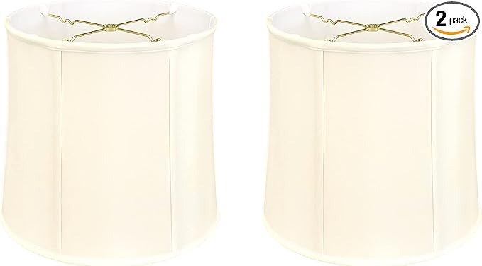 Royal Designs, Inc. BSO-719-13EG-2 Drum Basic Lamp Shade, 11 x 13 x 11, Eggshell, 2-Pack