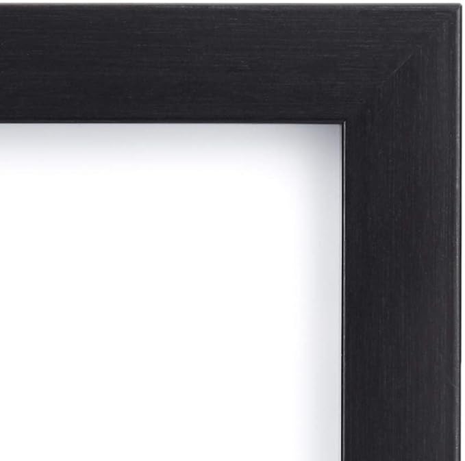 Amazon Basics Rectangular Photo Picture Frame, 5" x 7", Pack of 5, 8.31 x 6.30 inches, Black