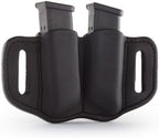 1791 Gunleather 2.2 Mag Holster - Double Mag Pouch for Double Stack Magazines, OWB Magazine Pouch for Belts
