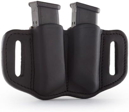 1791 Gunleather 2.2 Mag Holster - Double Mag Pouch for Double Stack Magazines, OWB Magazine Pouch for Belts