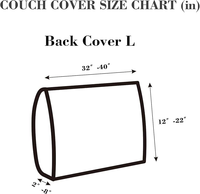 Sofa Covers Couch Covers for Sofa Pet Friendly Couch Cushion Covers Universal Sofa Covers Washable Stretch Slipcovers for Sectional Sofa (Texture Orange,Back Cover L)