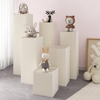 2Pcs Square Display Stand - Foldable Paper Pedestal with Square Acrylic Plate for Shoes & Handbags, Retail Store, Boutique, Home & Wedding Decor, Party Events