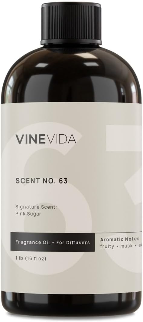 VINEVIDA [16 Fl Oz] Pink Sugar Fragrance Oil for Cold Air Diffusers, Essential Oils for Diffuser Oil Refill & Air Freshener Room Spray