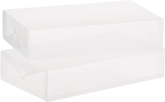 Whitmor Clear Vue Boot Box - Heavy Duty Stackable Boot Storage - (Set of 2)