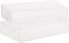 Whitmor Clear Vue Boot Box - Heavy Duty Stackable Boot Storage - (Set of 2)