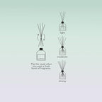 Luxury Reed Diffuser for Home & Bathroom – Ash & Iron Fresh Horizon, Crisp Alpine Air & Cactus Blossom, 125 mL, 3–5 Month Duration