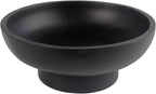 Modern Decorative Fruit Bowl for Keys Entryway Table, Holder Kitchen Countertop Minimalist Home Decor Accents Aesthetic With Pedestal,Black