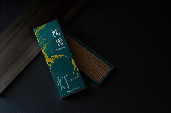 Agarwood Premium Japanese Incense Sticks 60sticks Coreless Low Smoke Natural Charcoal Free Non Toxic Temple Kyoto Aroma Aromatherapy Meditation Calming Stress Relief Relaxation Yoga Zen TOMORI