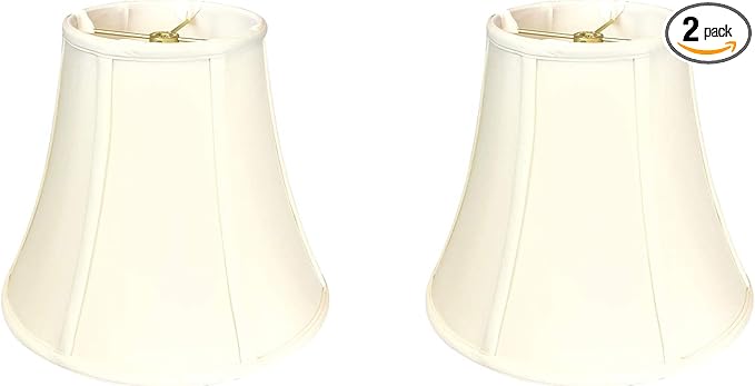 Royal Designs, Inc. BSO-704-12EG-2 True Bell Basic Lamp Shade, 6.5 x 12 x 10.5, Eggshell, 2-Pack