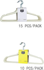 Amazon Basics Slim, Velvet, Non-Slip, Space-Saving Suit Clothes Hangers, Pack of 100, Ivory/Beige