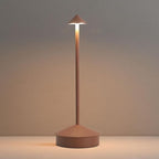 Cordless Table Lamp Desk lamps, 6000mAh Rechargeable Table Lamps, Portable LED Touch Lamp, Outdoor Battery Operated Dimmable Cordless Rechargeable Table Lamps for Restaurant/Patio (1 Pcs Brown)