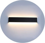 Ralbay 24 inch LED Wall Sconce Lighting, 20W Black Vanity Lights for Bathroom Vanity, Matte Black Modern Warm White 2700-3200K