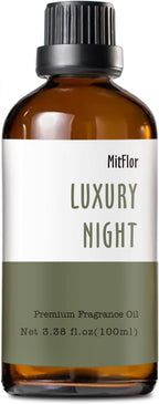 Luxury Night Fragrance Oil, MitFlor Hotel Diffuser Scent Essential Oils, 3.38 OZ/100ML, Inspired by Marriott Hotel, Large Size Premium Fragrance Oil for Soap & Candle Making