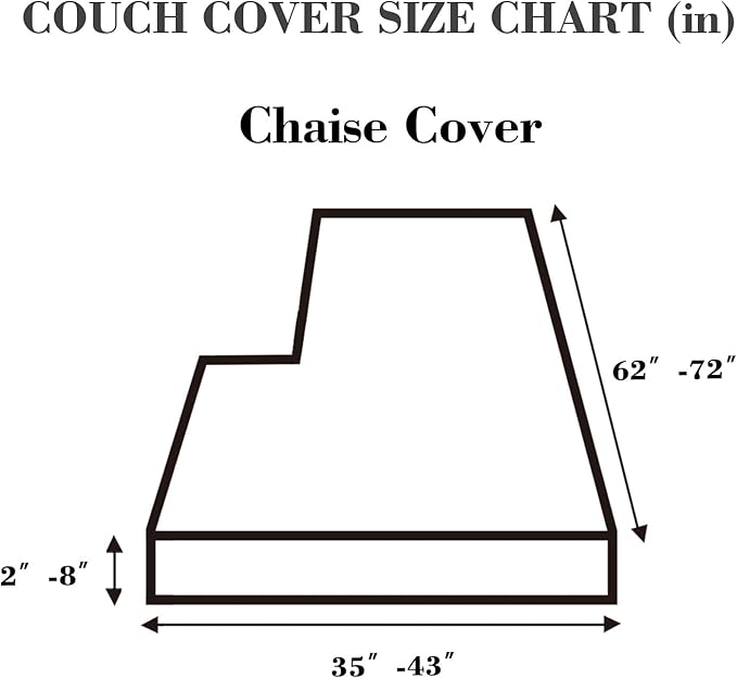 Sofa Covers Couch Covers for Sofa Pet Friendly Couch Cushion Covers Universal Sofa Covers Washable Stretch Slipcovers for Sectional Sofa (Texture Blue,Chaise Cover)
