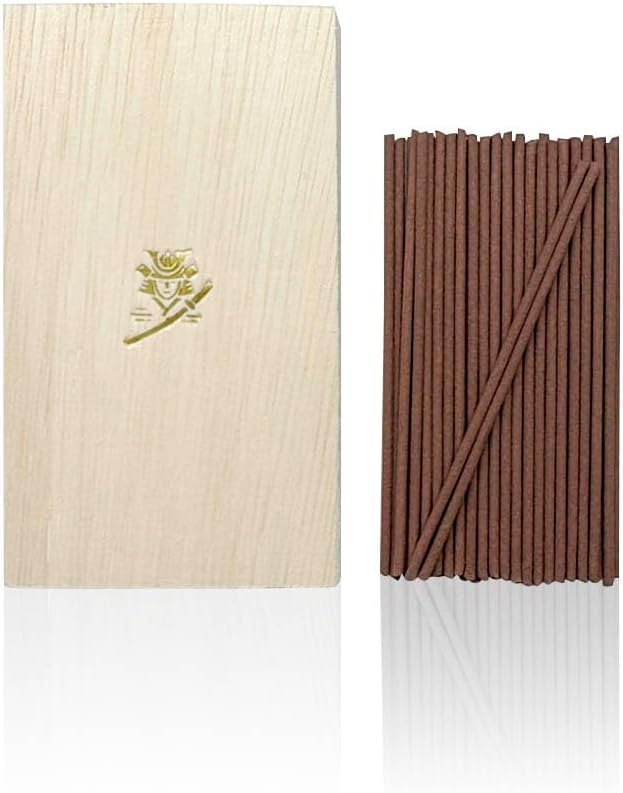 Samurai Incense Sticks, Approx. 95 Sticks ZENRED Sandalwood Purifying Meditation Low Smoke Sandalwood Aroma Made in Japan Vanilla Incense Stick Gift Gift