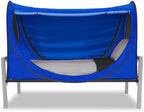 Privacy Pop up Eclipse Bed Tent Bed Drapes (Blue, Full)