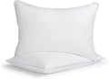 eLuxurySupply 2-Pack Premium Bed Pillows - Medium Density and Medium Loft Ideal for Back and Side Sleepers - 100% Cotton Casing - 20"X36" King Size