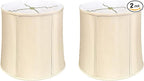 Royal Designs, Inc. BSO-719-10BG-2 Drum Basic Lamp Shade, 9 x 10 x 10, Beige, 2-Pack