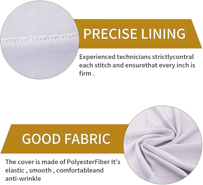 30 Pcs White Folding Chair Cover Washable Removable Universal Fitted Chair Cover Protector for Wedding Party Banquet Holidays Celebration Decoration Chair Covers