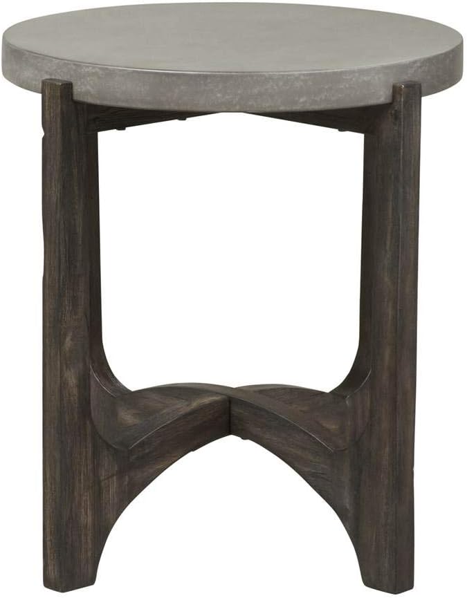 Liberty Furniture Industries Cascade End Table, W22 x D22 x H24, Dark Brown