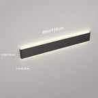 Ralbay LED Modern Bathroom Vanity Light 43.3"/35W Up and Down Matte Black LED Vanity Light for Bathroom Wall Light Fixtures