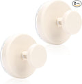 Wreath Hanger for Front Door, Heavy Duty Wreath Hangers for Front Door & Glass Window, Upgrade Suction Cup Hooks for Shower,Christmas Thanksgiving Halloween Easter Valentine (White, 2p)