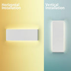 Aipsun 15.75in Matte White Modern Vanity Light Up and Down LED Vanity Light for Bathroom Wall Lighting Fixtures (Neutral White 4000K)