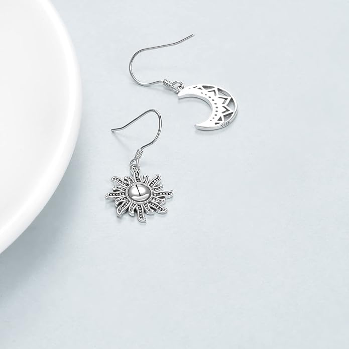URONE 925 Sterling Silver Earrings Hook Dangle Earrings Jewelry Gifts for Women