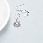 URONE 925 Sterling Silver Earrings Hook Dangle Earrings Jewelry Gifts for Women