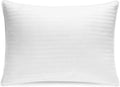Washable Down and Feather Pillows Queen Size - Premium Soft Pillow Authentic Canadian White Goose Down, 650 Fill Power, 100% Cotton Cover for Luxury Experience - Includes Pillow Case.