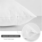 MoonRest® Synthetic Down Alternative 12x20 Lumbar Pillow Insert Form, for Decorative Throw Pillow, Sofa, Cushions, Body and Bed - Pack of 2- Size 12“X 20”