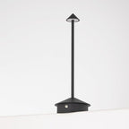 Arrrow LED Cordless USB-C Re-Chargeable Desk Lamp, 5200mAh Battery Operated with 3 Color Temperature 2700K-3000K-3500K and Fingertip Touch On/Off Plus Dimming in Black