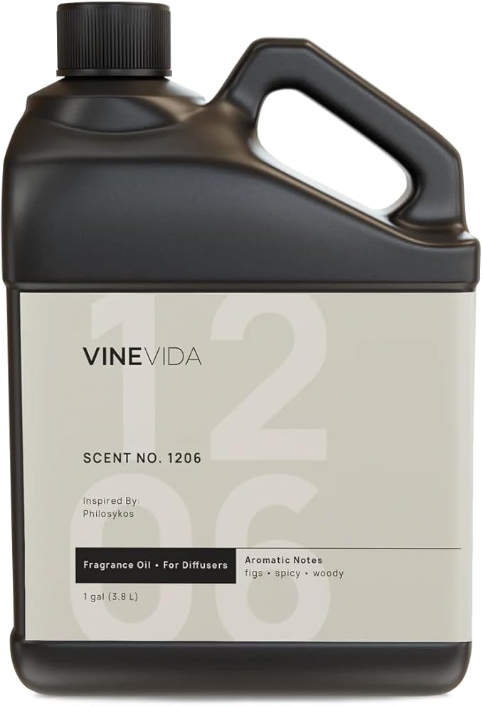 VINEVIDA [128 Fl Oz] Scent NO. 1206 Fragrance Oil for Cold Air Diffusers, Aromatic Notes of Fig Fruit Wood Black Pepper, Essential Oils for Diffuser Oil Refill & Air Freshener Room Spray
