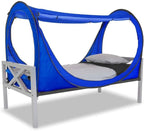 Privacy Pop up Eclipse Bed Tent Bed Drapes (Blue, Full)